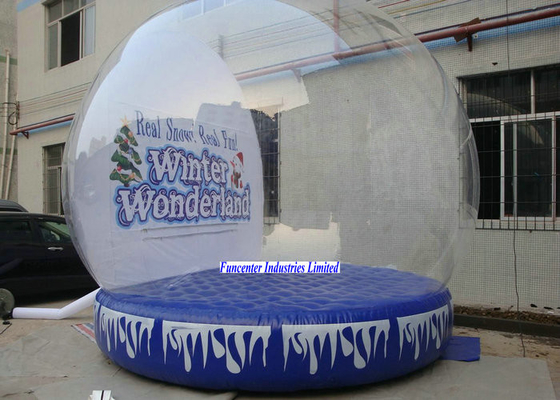 Do globo inflável da neve do país das maravilhas do inverno grande diâmetro para espaços de contenção enormes