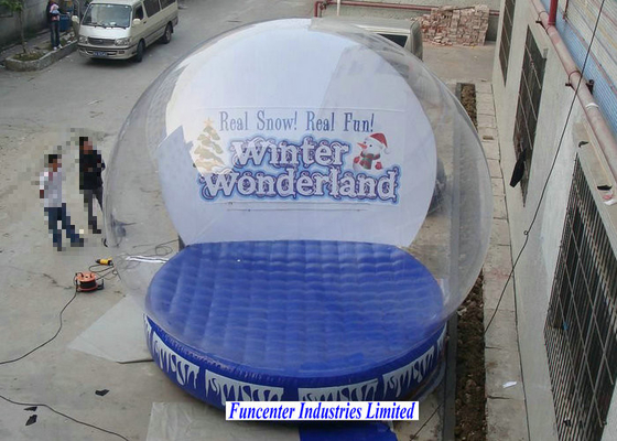Do globo inflável da neve do país das maravilhas do inverno grande diâmetro para espaços de contenção enormes