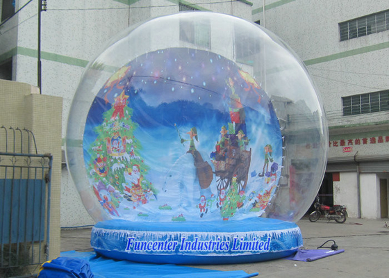 Do globo inflável da neve do contexto do feriado PVC durável para o evento da promoção