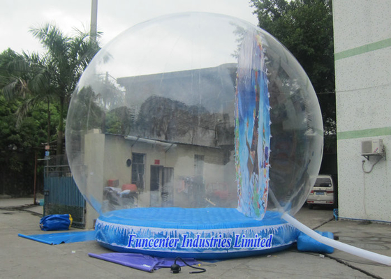 Do globo inflável da neve do contexto do feriado PVC durável para o evento da promoção