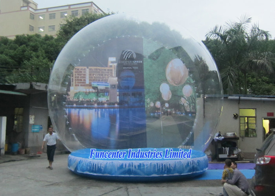 Do globo inflável da neve do contexto do feriado PVC durável para o evento da promoção