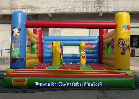 Crianças que jogam materiais altos Bouncy infláveis da durabilidade do teste padrão de flor do castelo