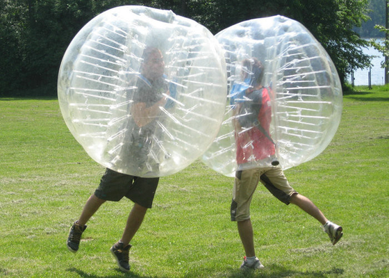 Bola abundante inflável transparente, PVC durável de Plato da bola humana da bolha