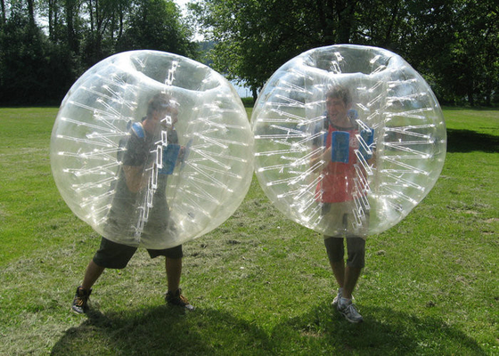 Bola abundante inflável transparente, PVC durável de Plato da bola humana da bolha
