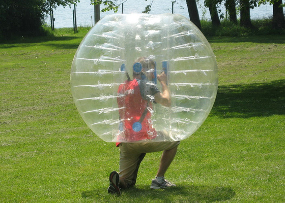 Bola abundante inflável transparente, PVC durável de Plato da bola humana da bolha