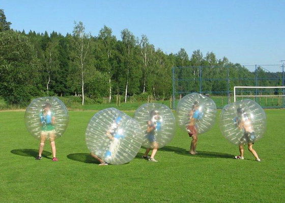 Bola abundante inflável transparente, PVC durável de Plato da bola humana da bolha