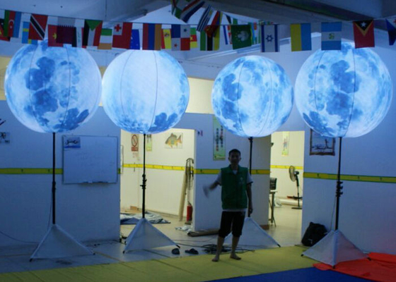 Grande tecnologia soldada clara inflável do ar quente do balão com suporte da coluna