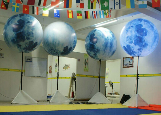 Grande tecnologia soldada clara inflável do ar quente do balão com suporte da coluna