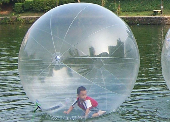 PVC transparente TPU que anda no tamanho do costume da impressão do logotipo da bola da bolha da água