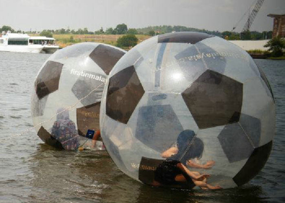 Bola do hamster da água do teste padrão do futebol, bola humana do hamster da prova do escape para a água