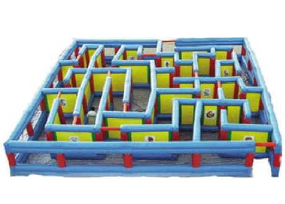 Brinquedos infláveis dos esportes da cor azul feitos do encerado de alta elasticidade do PVC da força