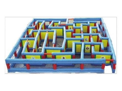 Brinquedos infláveis dos esportes da cor azul feitos do encerado de alta elasticidade do PVC da força