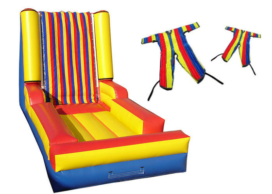 Costura segura da agulha quádrupla pegajosa inflável sem chumbo da parede de Velcro dos brinquedos dos esportes