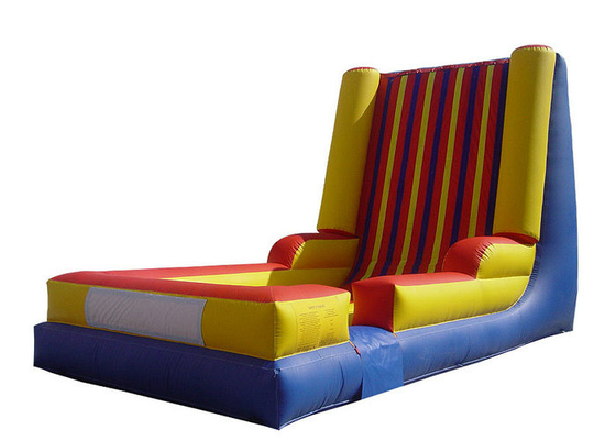 Costura segura da agulha quádrupla pegajosa inflável sem chumbo da parede de Velcro dos brinquedos dos esportes