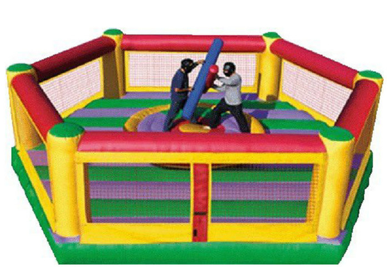 Tamanhos Bouncy do anel de luta romana 4mx4m dos brinquedos infláveis interativos exteriores dos esportes 5mx5m