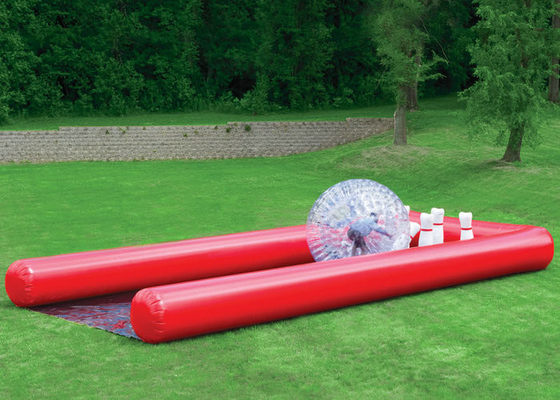 Jogo inflável do boliches dos zíperes duráveis infláveis excelentes dos brinquedos dos esportes da flexibilidade