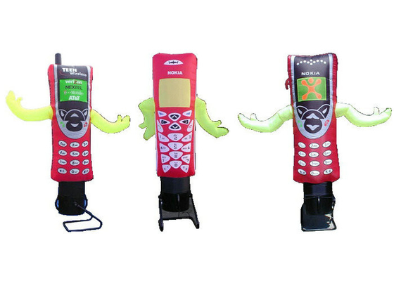 Brinquedos revestidos infláveis do divertimento do quintal do PVC dos sinais de propaganda do telefone celular móvel