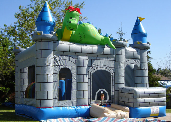 O salto Bouncy do projeto do dinossauro fortifica a vida longa do PVC da espessura de 0.55mm