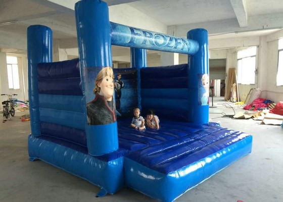 Entrega rápida azul da resistência de rasgo da cor do castelo Bouncy inflável temático de Elsa