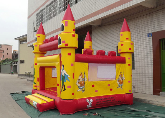 PVC feito-à-medida castelo Bouncy inflável costura quádrupla com linha forte