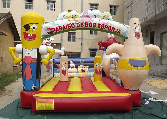 OEM/ODM amigáveis personalizados de encerado do PVC de Eco do castelo Bouncy inflável recebido