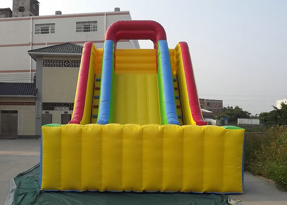 Encerado durável do PVC dos brinquedos exteriores infláveis comerciais para o deslizamento do leão-de-chácara