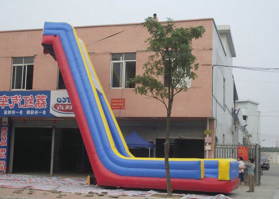 Corrediças de água grandes da explosão da impressão vívida, protetor UV da corrediça Bouncy inflável