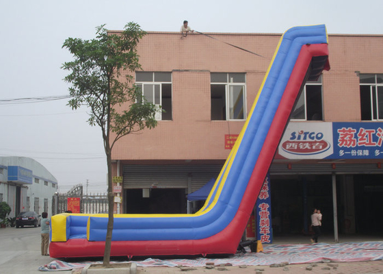 Corrediças de água grandes da explosão da impressão vívida, protetor UV da corrediça Bouncy inflável