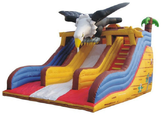 OEM inflável comercial da decoração de Eagle da corrediça de encerado do PVC aceitado