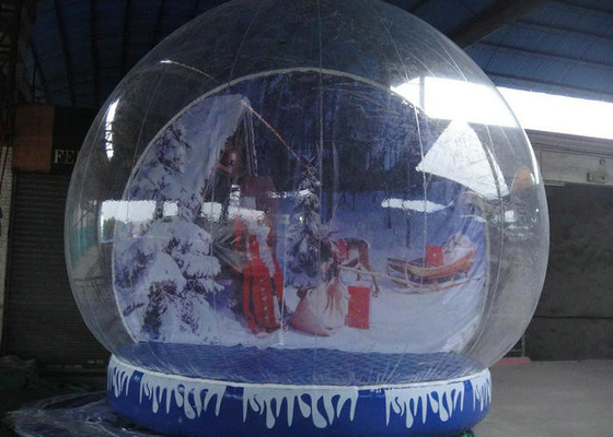 Base inflável dada forma redonda de encerado de Plato do globo da neve para a decoração constante