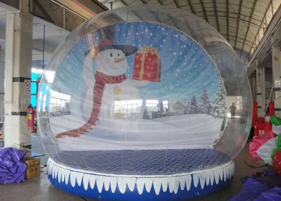 Globo inflável da neve do contexto do Natal diâmetro de 3m - de 5m para a propaganda do feriado