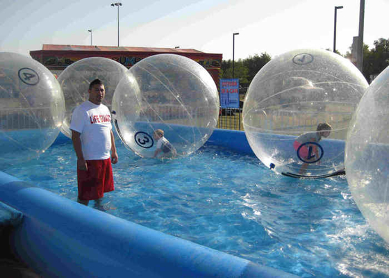 Bola exterior de Zorbing de encerado humano inflável móvel de Plato da bola da água