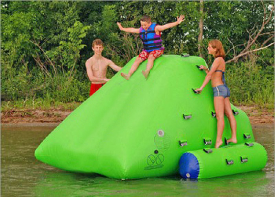 Cofre forte personalizado 4.5m inflável colorido da altura do iceberg 3m para o jogo do divertimento