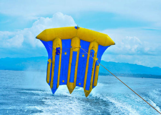 Barcos de pesca com mosca azuis e amarelos, resistente UV da grande luz solar exterior dos brinquedos da explosão