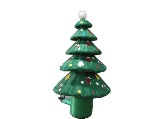 Materiais de nylon revestidos infláveis do PVC da árvore de Natal da promoção da propaganda