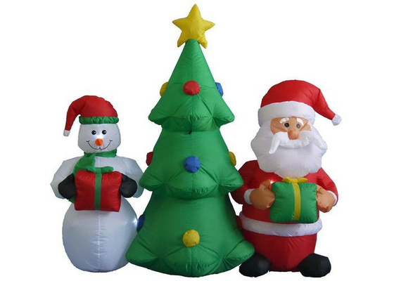 Decorações iluminadas diodo emissor de luz do Natal da explosão nenhum nylon revestido do PVC do cheiro pungente