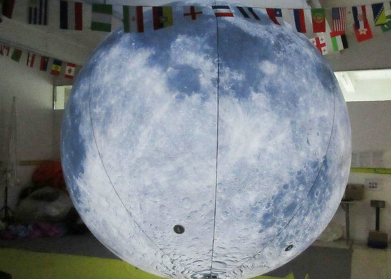 Bolas infláveis do diodo emissor de luz do teste padrão da terra, balões do hélio do PVC de 0.2mm com luzes do diodo emissor de luz