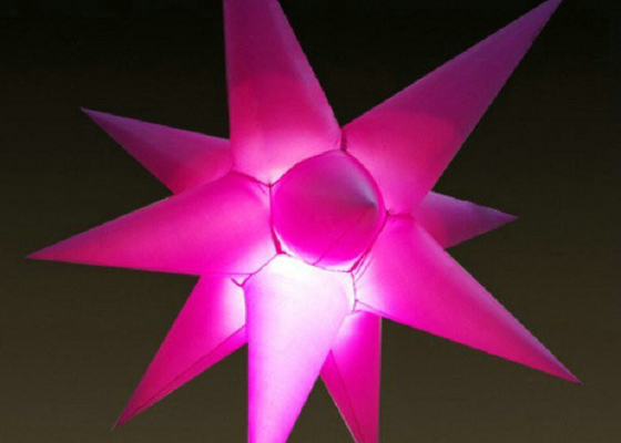 1m - estrela inflável do diodo emissor de luz do diâmetro de 2m, definição alta da decoração inflável da fase