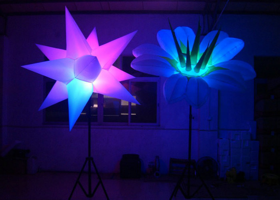 1m - estrela inflável do diodo emissor de luz do diâmetro de 2m, definição alta da decoração inflável da fase