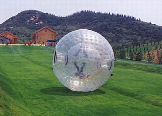 Bola exterior inflável da bolha do rolo de Zorbing do diâmetro dos brinquedos 2.2m 2.6m da pastagem