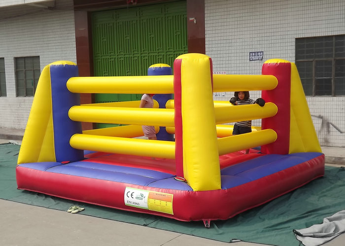 Tamanhos Bouncy do anel de luta romana 4mx4m dos brinquedos infláveis interativos exteriores dos esportes 5mx5m