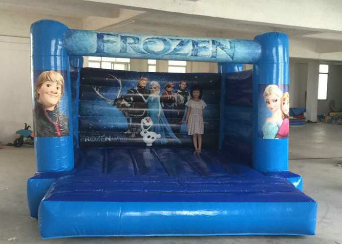 Entrega rápida azul da resistência de rasgo da cor do castelo Bouncy inflável temático de Elsa
