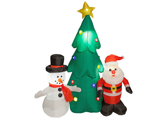 Decorações iluminadas diodo emissor de luz do Natal da explosão nenhum nylon revestido do PVC do cheiro pungente
